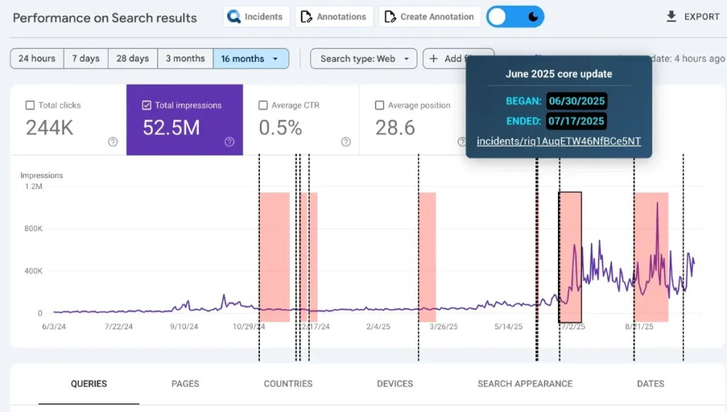 تحلیل افت ترافیک با GSC Guardian